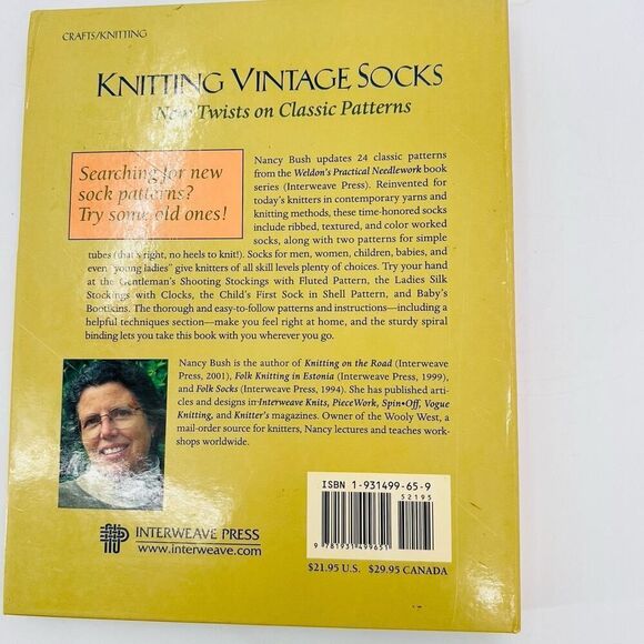 Knitting Vintage Socks : New Twists on Classic Patterns Nancy Bush Hardback - Picture 2 of 15